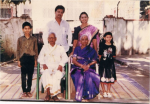 Family photo with parents