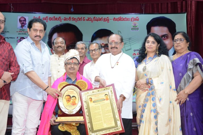 SP Balu-Vamshi-Shubhodayam Jeevana Safalya Jaateeya Puraskaram